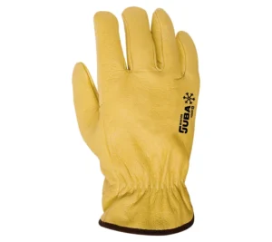 Gants cuir fourrés