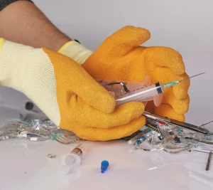 Gants anti-piqûres/anti-coupures NIVEAU F