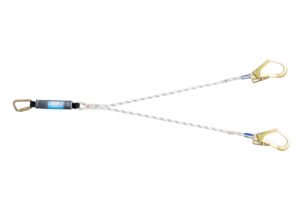 Longe drisse absorbeur double LDAD 12 / 150kg 1 connecteur M10 et 2 connecteurs M51