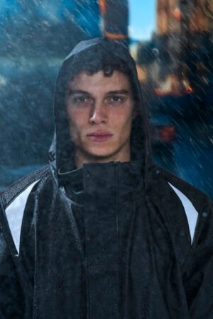 Veste de pluie coupe-vent et imperméable - étanchéité maximum