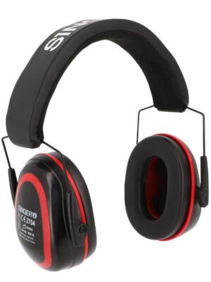 Serre-tête antibruit pliable. Arceau avec mousse de confort. SNR: 26 dB