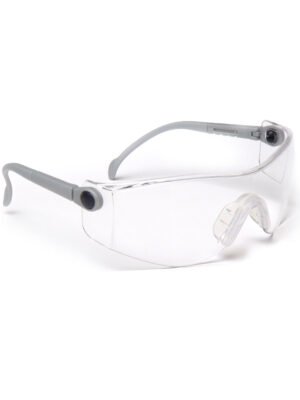 Lunettes à branches réglables. Oculaire pivotant incolore